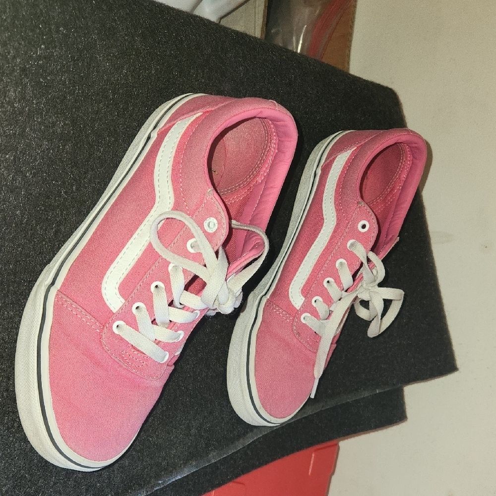 Vans Pink Canvas Sneakers